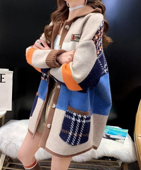 Panel Knit Cardigan